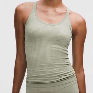 Lululemon Ebb to Street Tank Top *Light Support, B/C Cup
Fog Green size 6